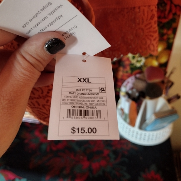 Lace bralette Rust Orange XXL - Picture 3 of 5